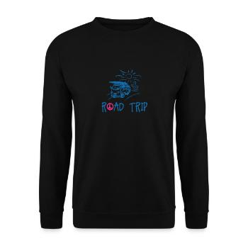 Van on the road - Sweat-shirt Unisexe - noir - Devant - Alina (178cm) & Michal (187cm)