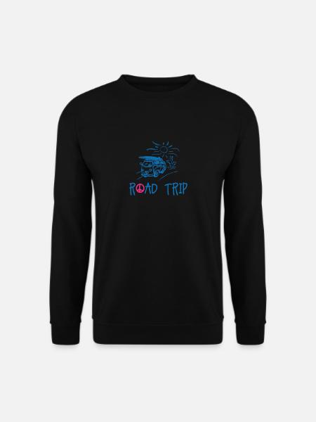 Van on the road - Sweat-shirt Unisexe - noir