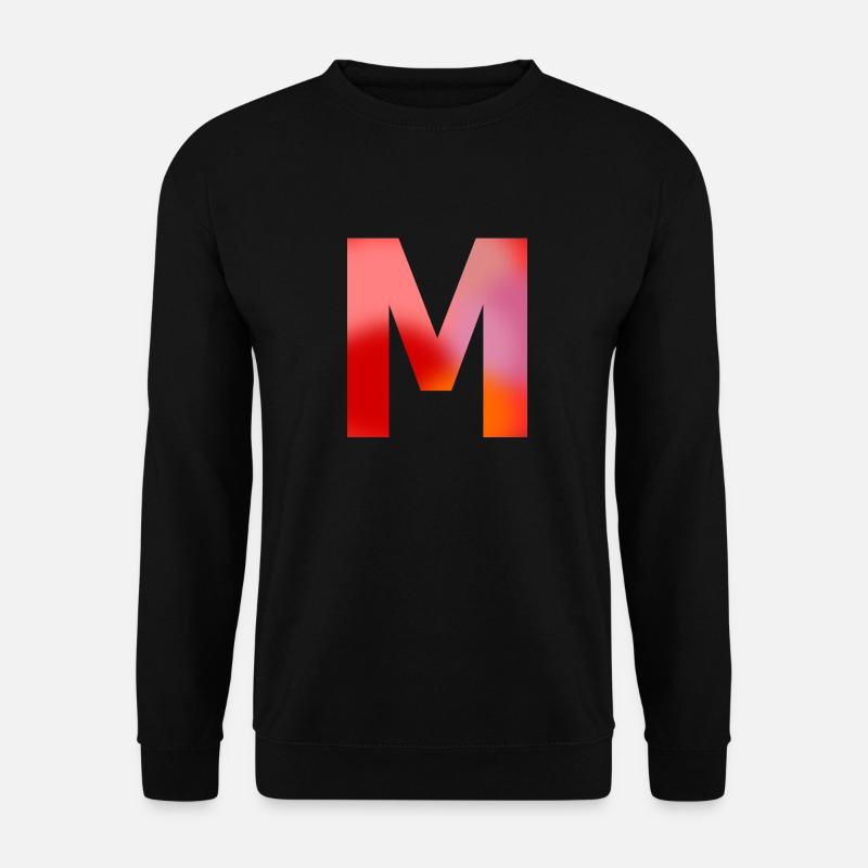Letter M - Unisex Sweatshirt - black