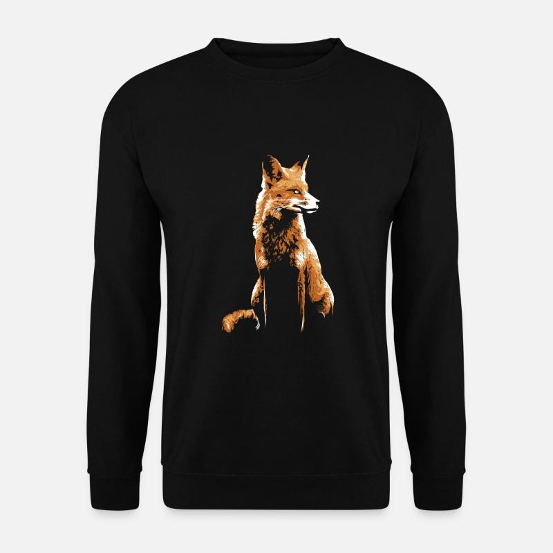 Fuchs - Unisex Pullover - Schwarz