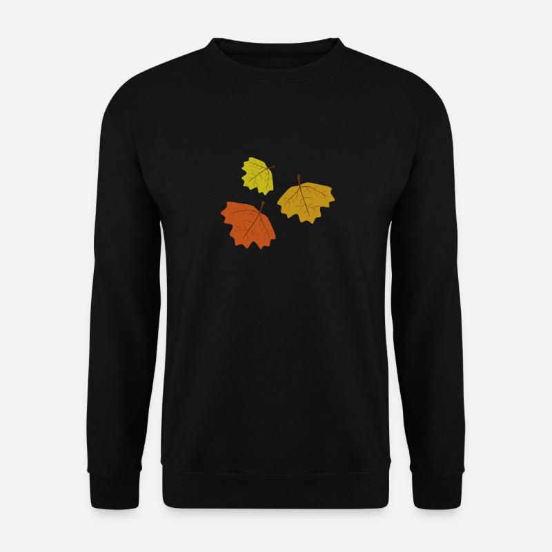 fall leaves - Unisex Sweatshirt - black