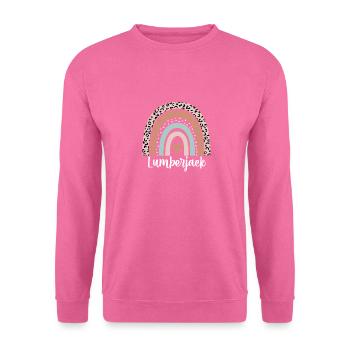 Lumberjack Rainbow Leopard Funny Lumberjack - Unisex Sweatshirt - pink - Front
