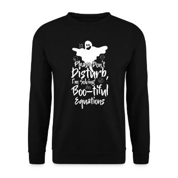 Professeur de mathématiques Halloween Boo-tiful Equations Nerd - Sweat-shirt Unisexe - noir - Devant - Alina (178cm) & Michal (187cm)