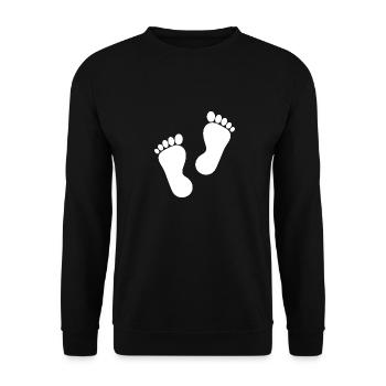 Fuß Füße Fußpflege Podologie Geschenk Geschenkidee - Unisex Pullover - Schwarz - Vorne - Alina (178cm) & Michal (187cm)