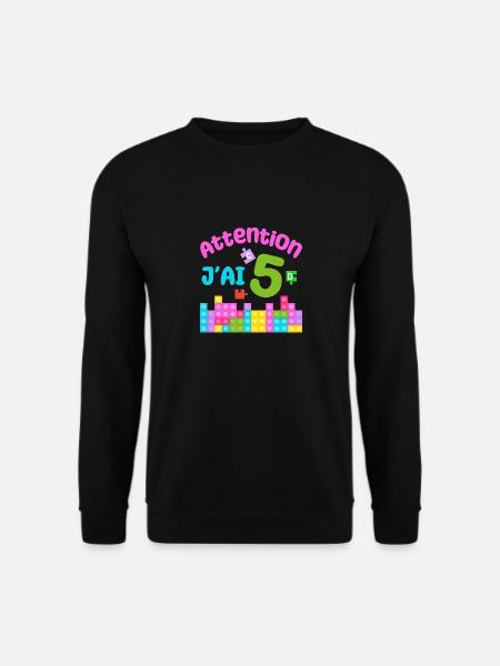 Geschenk 5 Jahre Geburtstag Ich bin 5 Jahre alt - Unisex Pullover - Schwarz