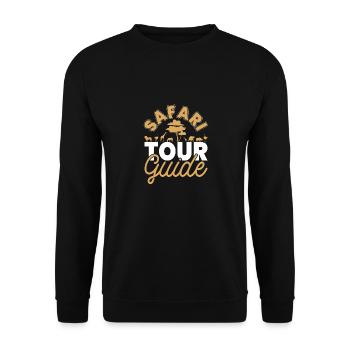 Safari Guide Africa Safari Holidays - Unisex Sweatshirt - black - Front - Alina (178cm) & Michal (187cm)