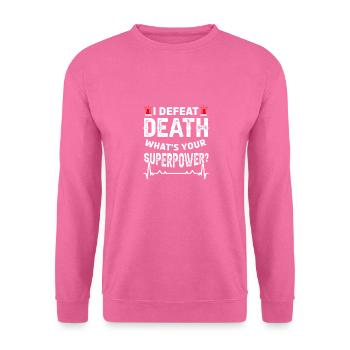 Krankenwagen Ambulanz Sanitäter Outfit - Unisex Pullover - Pink - Vorne