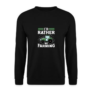 Tenue d’agriculteur Kids Farm Tractor - Sweat-shirt Unisexe - noir - Devant - Alina (178cm) & Michal (187cm)