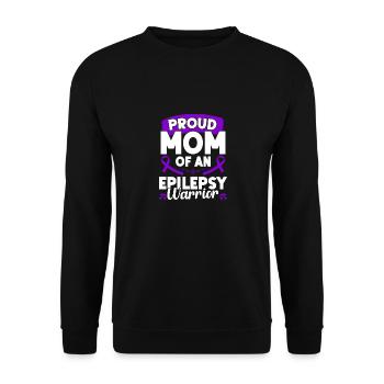 Epilepsie Support Awareness Monat - Unisex Pullover - Schwarz - Vorne - Alina (178cm) & Michal (187cm)