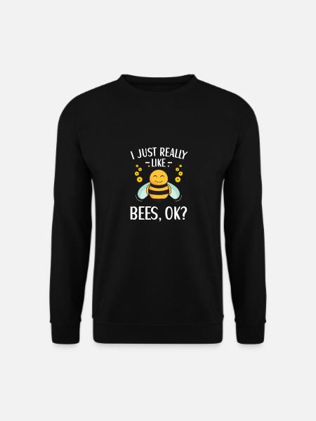 Bee Costume Kids Honey Bee Funny - Unisex Sweatshirt - black