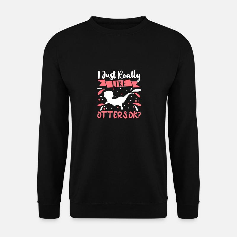 Otter Outfit Sea Otter Lovers - Unisex Sweatshirt - black