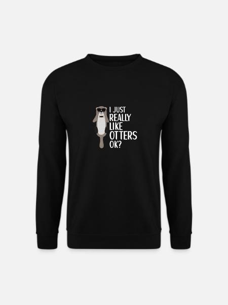 Otter Outfit Sea Otter Lovers - Unisex Sweatshirt - black