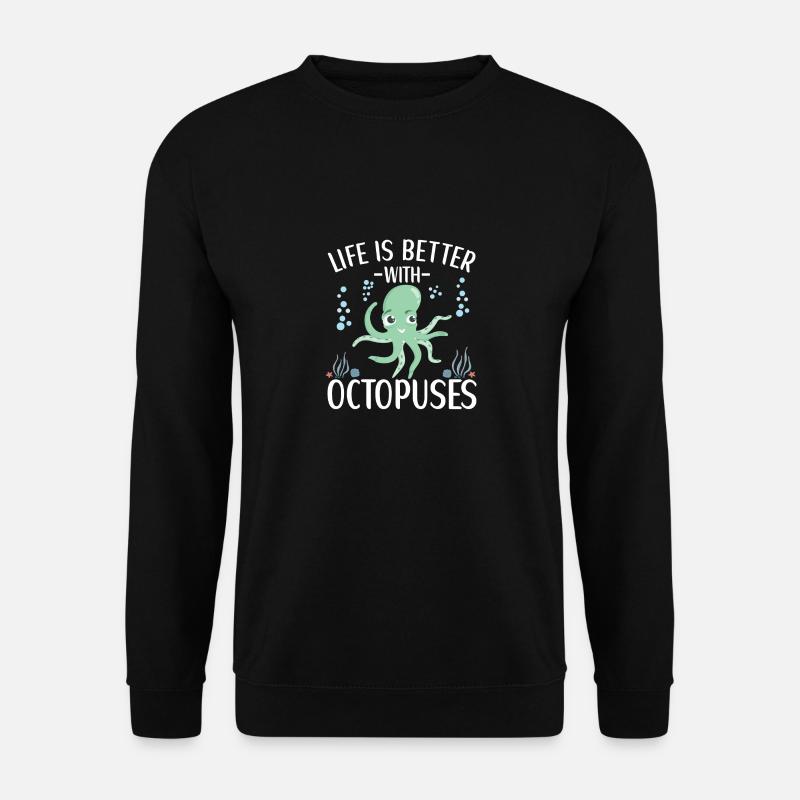 Octopus Outfit Octopus Octopus - Unisex Sweatshirt - black