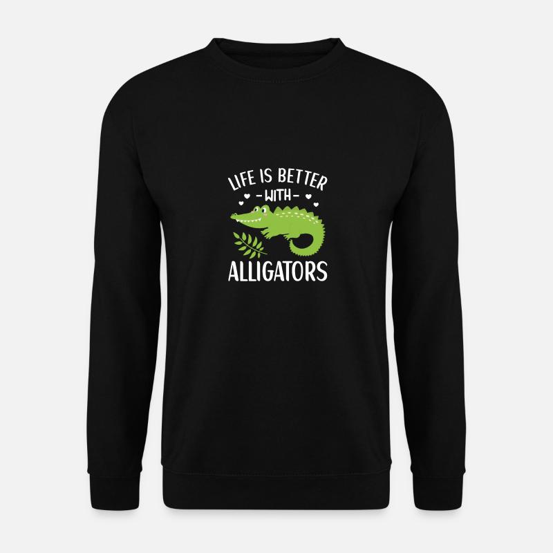 Alligator Lover Crocodile Kids Gift - Unisex Pullover - Schwarz