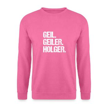 Holger - Sweat-shirt Unisexe - rose - Devant