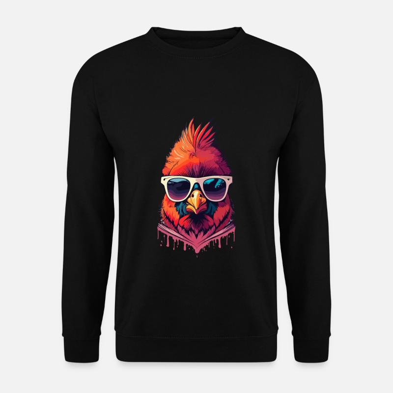 Rotkardinal Kardinal Vogel - Unisex Pullover - Schwarz
