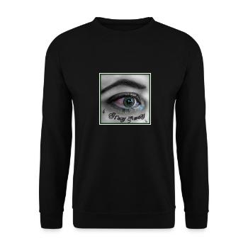 Stay away - Unisex Sweatshirt - black - Front - Alina (178cm) & Michal (187cm)
