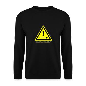 Contagious joke (DE) - Unisex Sweatshirt - black - Front - Alina (178cm) & Michal (187cm)