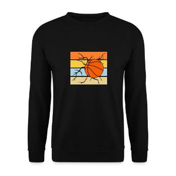 Basketball Players Basketball - Unisex Sweatshirt - black - Front - Alina (178cm) & Michal (187cm)