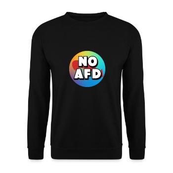 No AfD NEW Style - Unisex Sweatshirt - black - Front - Alina (178cm) & Michal (187cm)