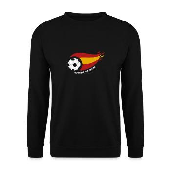 Rooting for Spain - Unisex Sweatshirt - black - Front - Alina (178cm) & Michal (187cm)