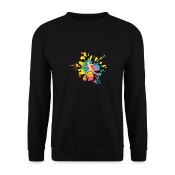 Clôture Clôture - Sweat-shirt Unisexe - noir - Devant - Alina (178cm) & Michal (187cm)