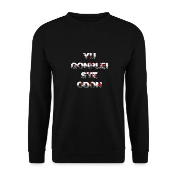 Yu Gonplei Ste Odon - Sweat-shirt Unisexe - noir - Devant - Alina (178cm) & Michal (187cm)