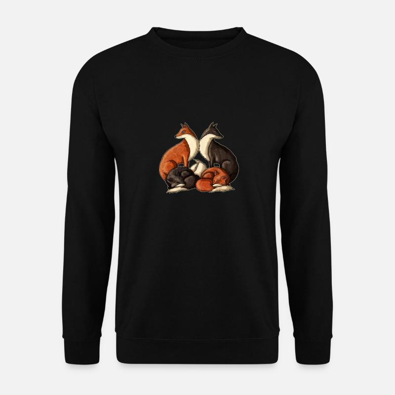 foxes - Unisex Sweatshirt - black