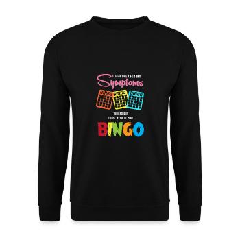 Bingo - Unisex Sweatshirt - black - Front - Alina (178cm) & Michal (187cm)