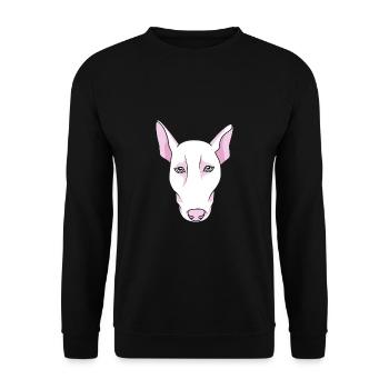 Bull terrier - Unisex Sweatshirt - black - Front - Alina (178cm) & Michal (187cm)