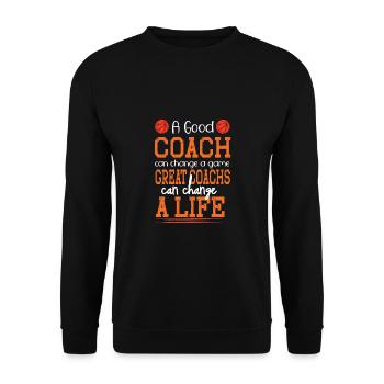 Basketball Spruch Motiv I Basketballer - Unisex Pullover - Schwarz - Vorne - Alina (178cm) & Michal (187cm)
