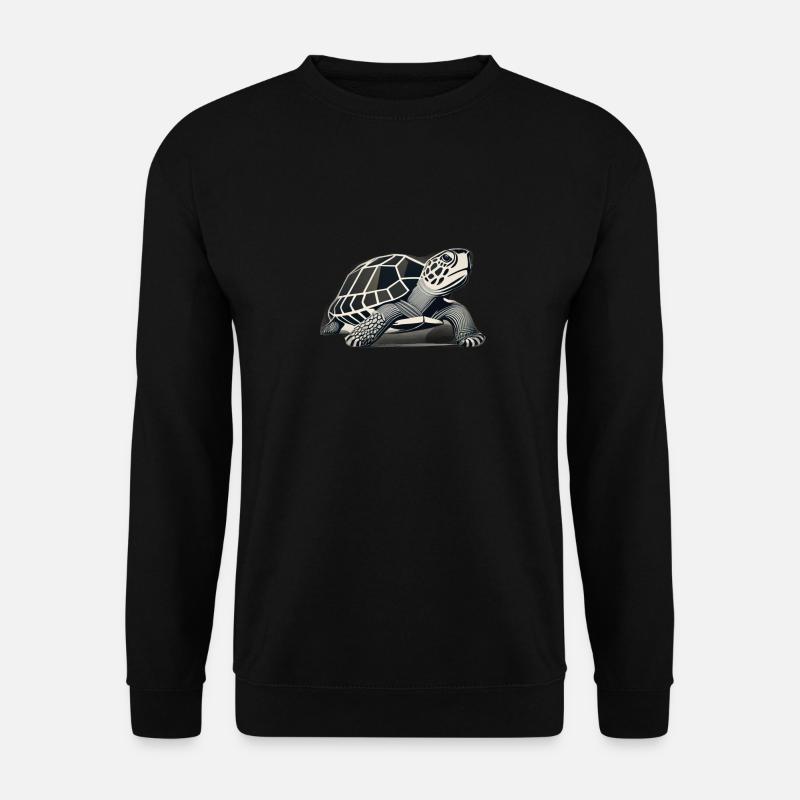 Geo_Schildkröte_2 - Unisex Pullover - Schwarz