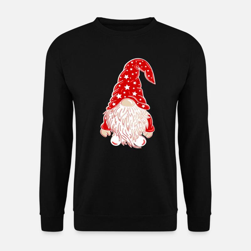Christmas Gnome Xmas Dwarf - Unisex Sweatshirt - black