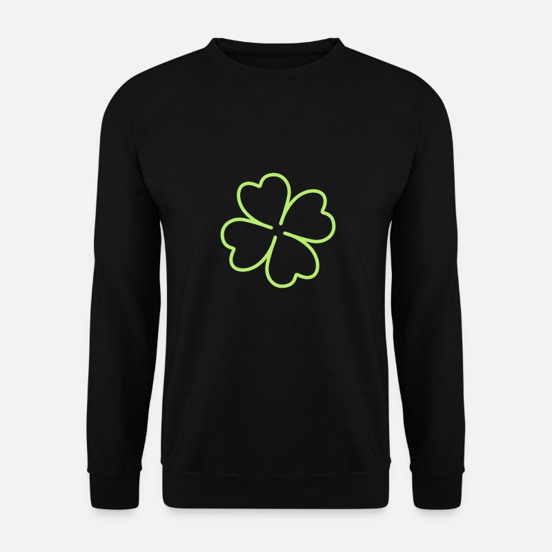 Kleeblatt - Unisex Pullover - Schwarz