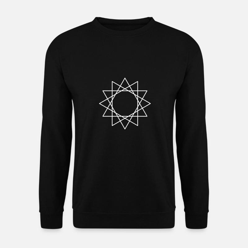 Twelve-pointed star - Unisex Sweatshirt - black