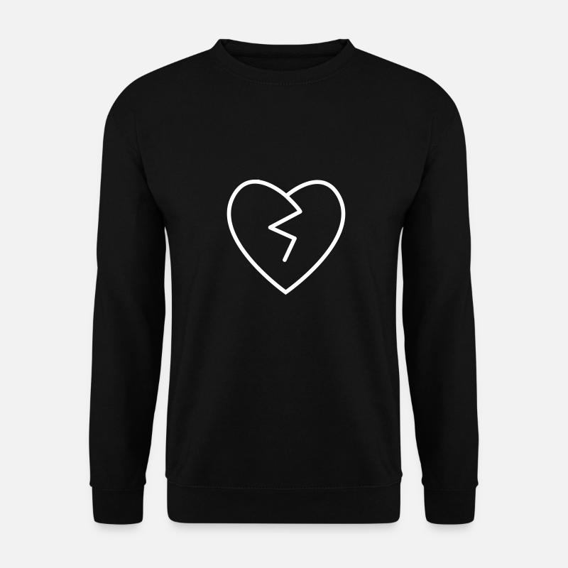 broken heart - Unisex Sweatshirt - black