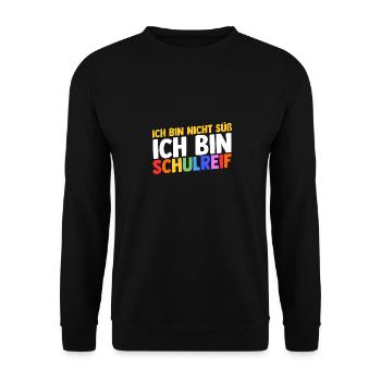 Garderie Sortant de l’école Inscription Écolier - Sweat-shirt Unisexe - noir - Devant - Alina (178cm) & Michal (187cm)