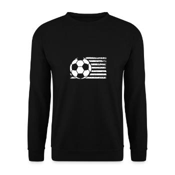 Joueur de football Football - Sweat-shirt Unisexe - noir - Devant - Alina (178cm) & Michal (187cm)