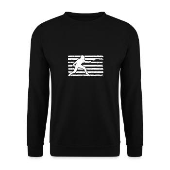 Clôture Clôture - Sweat-shirt Unisexe - noir - Devant - Alina (178cm) & Michal (187cm)