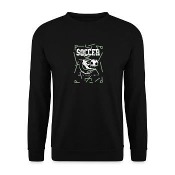 Soccer Break Your Limits - Unisex Sweatshirt - black - Front - Alina (178cm) & Michal (187cm)