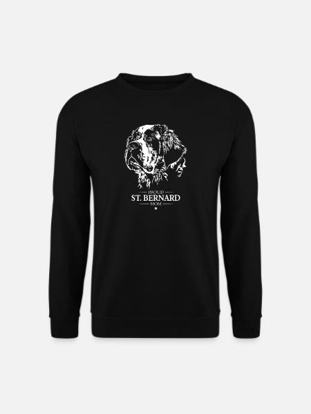 St Bernard Mom Hunde Hund Bernhardiner Wilsigns - Unisex Pullover - Schwarz