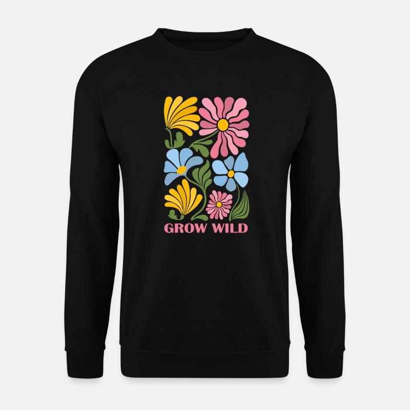 Wachsen sie wild - Unisex Pullover - Schwarz