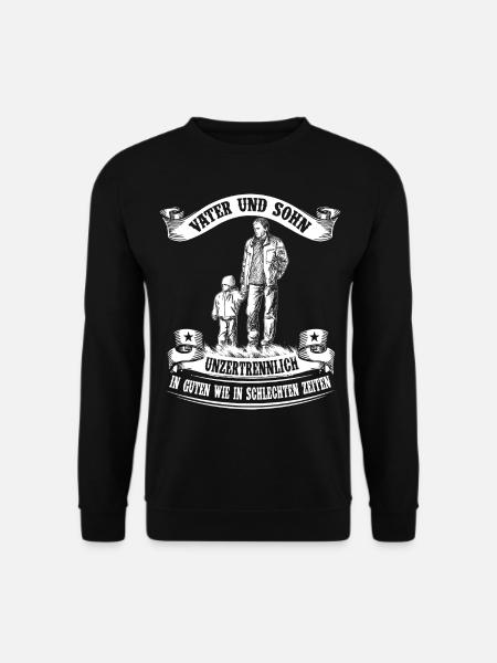 Father and son - inseparable - Unisex Sweatshirt - black