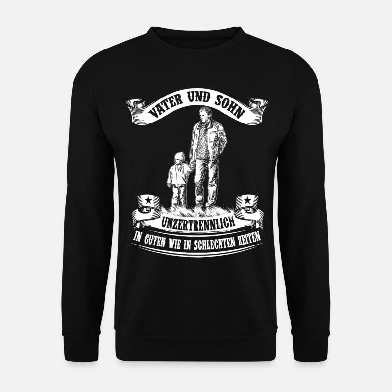 Vater und Sohn - Unzertrennlich - Unisex Pullover - Schwarz