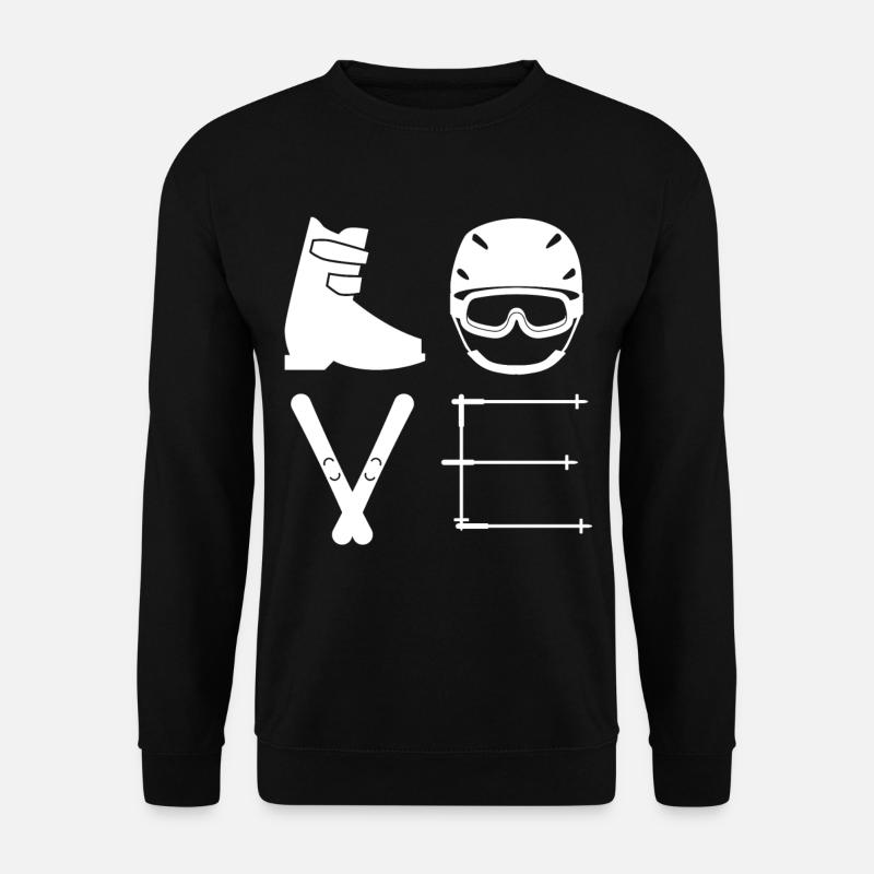 Ski love - Unisex Sweatshirt - black