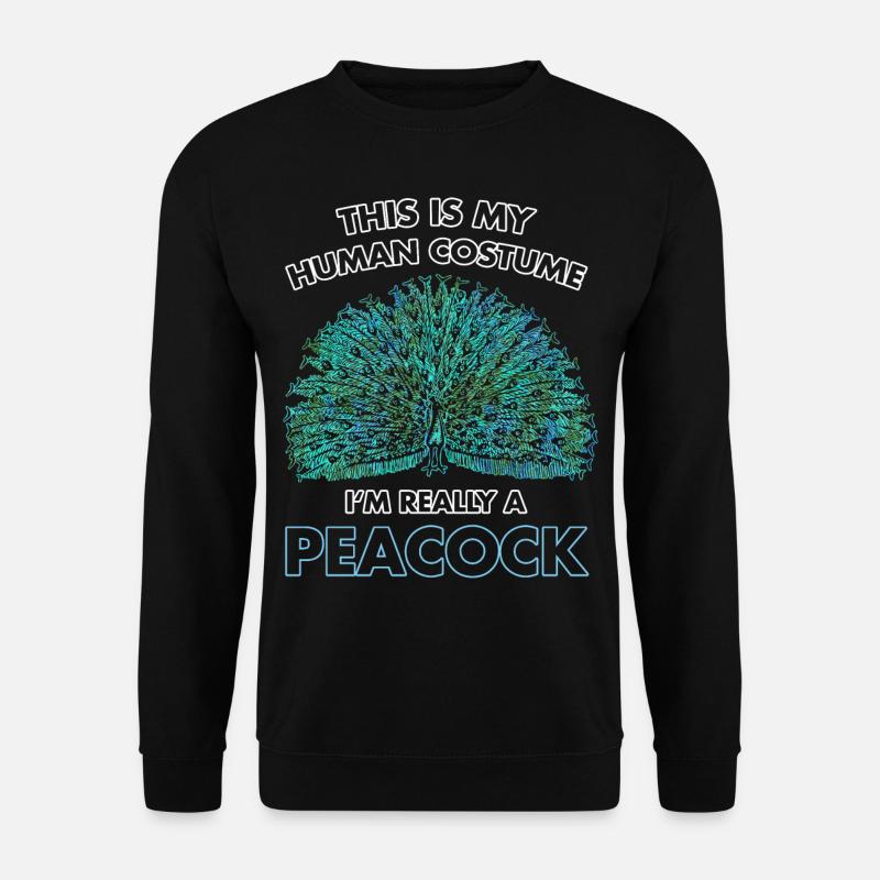Pfau - Unisex Pullover - Schwarz