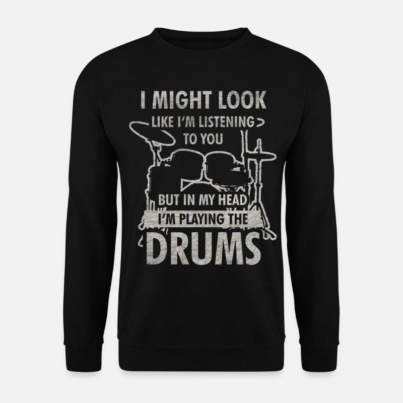 Drummer drummer musician music gift - Unisex Sweatshirt - black