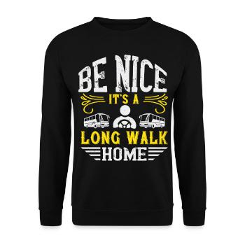 Chauffeur de bus autobus scolaire cadeau - Sweat-shirt Unisexe - noir - Devant - Alina (178cm) & Michal (187cm)