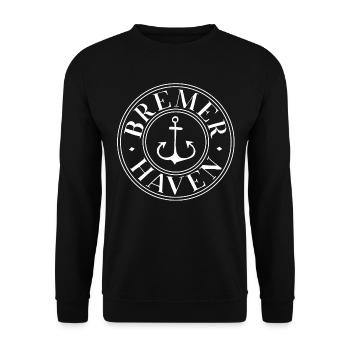 Bremerhaven - Unisex Pullover - Schwarz - Vorne - Alina (178cm) & Michal (187cm)