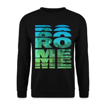 Rome Italie Colisée Ville Skyline Accueil Amour - Sweat-shirt Unisexe - noir - Devant - Alina (178cm) & Michal (187cm)
